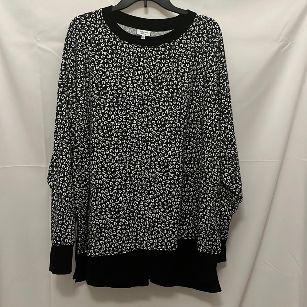 🔴 5 Items for $25 Sale! Cabana by Crown & Ivy Black Sweatshirt XXL